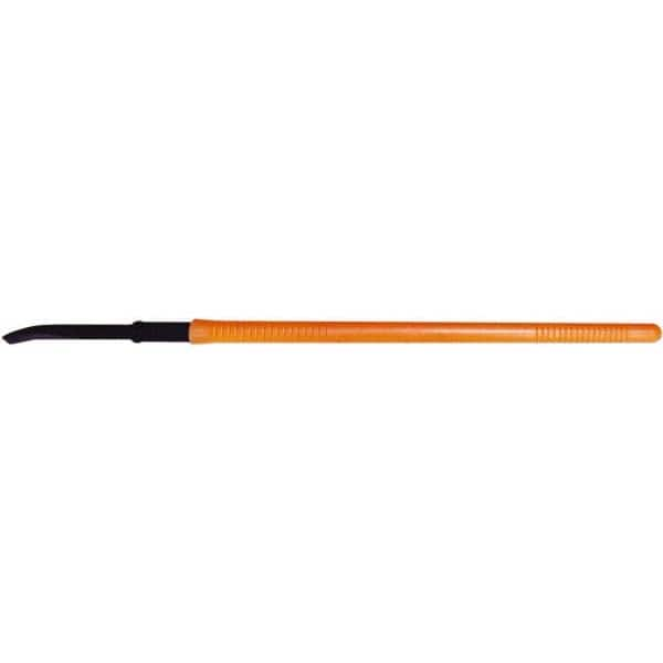 NUPLA - 46-3/4" OAL Hardened Forged Steel Single End NonConductive Pry Bar - Eagle Tool & Supply