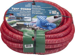 JGB Enterprises - 50' Long Garden Hose - 5/8" Diam, 5/8" GHT, Polypropylene, 100 psi, Hot Water Compatible, All Season, Red - Eagle Tool & Supply