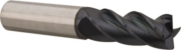 Accupro - 1" Diam 4 Flute Solid Carbide 0.156" Corner Radius End Mill - Eagle Tool & Supply