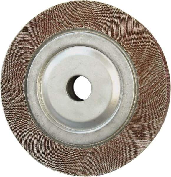 Tru-Maxx - 4" Diam, 180 Grit Aluminum Oxide Unmounted Flap Wheel - 5/8" Hole, 1" Wide, Coated, Fine Grade, 9,000 Max RPM - Eagle Tool & Supply