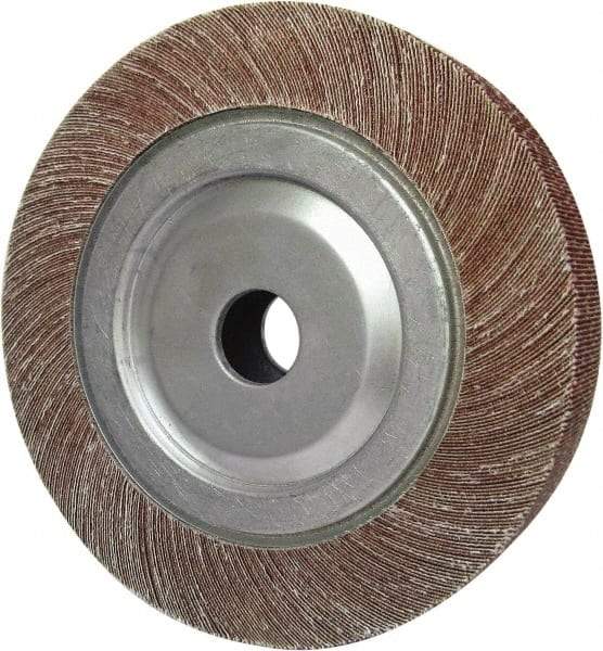 Tru-Maxx - 6" Diam, 80 Grit Aluminum Oxide Unmounted Flap Wheel - 1" Hole, 1-1/2" Wide, Coated, Medium Grade, 6,000 Max RPM - Eagle Tool & Supply