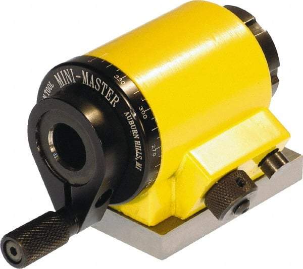 Suburban Tool - ER25 Compatible, 72 Increment, Horizontal Spin Collet Indexer - 1-7/8" High Center, 2-1/4" Wide x 3-3/16" Deep Base, 3" Overall Height, Manual Operation - Eagle Tool & Supply