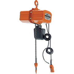 Vestil - 1/2 Ton Capacity, 17 FPM Lift Speed, 110 Volt, Electric Chain Hoist - 1.08 Output hp, 15' Max Lift - Eagle Tool & Supply