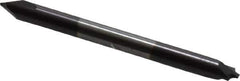Value Collection - 0.039" Radius, 2 Flute, Solid Carbide, Double End, Corner Rounding End Mill - AlTiN Coating, 0.046" Tip Diam, 1-1/2" Overall Length, 1/8" Shank Diam - Eagle Tool & Supply