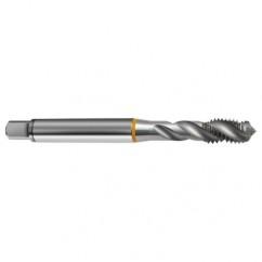 3/8-16 2B 3-Flute Cobalt Yellow Ring Semi-Bottoming 40 degree Spiral Flute Tap-Bright - Eagle Tool & Supply