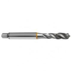 3/8-16 2B 3-Flute Cobalt Yellow Ring Semi-Bottoming 40 degree Spiral Flute Tap-Bright - Eagle Tool & Supply