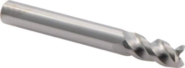 Iscar - 0.313", 3 Flute, Single End, Solid Carbide, 0.008" Corner Radius End Mill - 2-1/2" OAL, 45° Helix, Right Hand Flute, 5/8" LOC, Right Hand Cut - Eagle Tool & Supply