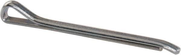Made in USA - 7/64" Diam x 1-1/2" Long Hammerlock Cotter Pin - Grade 2, Zinc-Plated, Steel - Eagle Tool & Supply