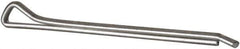 Made in USA - 5/32" Diam x 2-1/2" Long Hammerlock Cotter Pin - Grade 2, Zinc-Plated, Steel - Eagle Tool & Supply