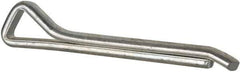 Made in USA - 1/4" Diam x 2" Long Hammerlock Cotter Pin - Grade 2, Zinc-Plated, Steel - Eagle Tool & Supply