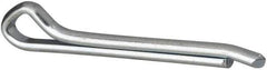 Made in USA - 3/8" Diam x 3" Long Hammerlock Cotter Pin - Grade 2, Zinc-Plated, Steel - Eagle Tool & Supply