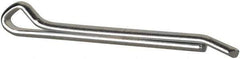 Made in USA - 3/8" Diam x 4" Long Hammerlock Cotter Pin - Grade 2, Zinc-Plated, Steel - Eagle Tool & Supply