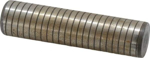 Holo-Krome - 1" Diam x 4" Pin Length 4000 Alloy Steel Pull Out Dowel Pin - Black Luster Finish, C 47-58 & C 60 (Surface) Hardness, 1 Beveled & 1 Threaded End - Eagle Tool & Supply