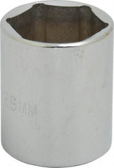 Proto - 1/2" Drive, Standard Hand Socket - 6 Points, 1-3/4" OAL, Chrome Finish - Eagle Tool & Supply