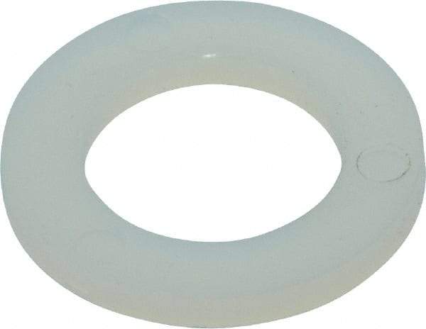 Made in USA - 3/8" Screw, Grade 6/6 Nylon Standard Flat Washer - 9.65mm ID x 5/8" OD, 1.57mm Thick - Eagle Tool & Supply