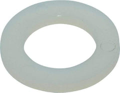 Made in USA - 3/8" Screw, Grade 6/6 Nylon Standard Flat Washer - 9.65mm ID x 5/8" OD, 1.57mm Thick - Eagle Tool & Supply