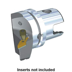 Kennametal - Right Hand Cut, Size KM63, VN.. Insert Compatiblity, Modular Turning & Profiling Cutting Unit Head - 43mm Ctr to Cutting Edge, 60mm Head Length, Through Coolant, Series M-Clamping - Eagle Tool & Supply