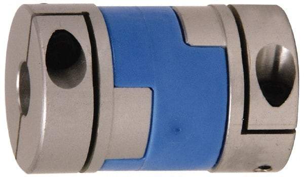 Lovejoy - 3/16" Max Bore Diam, Flexible Oldham Coupling - 0.789" OD, 1.3" OAL, Aluminum Hub with Polyacetal Insert, Order 2 Hubs with Same OD & 1 Insert for Complete Coupling - Eagle Tool & Supply