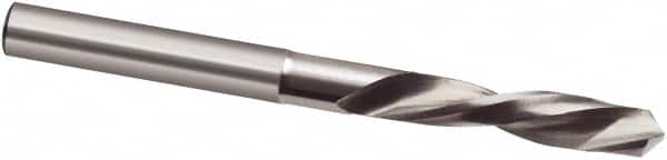 Micro Drill Bit: 0.0437″ Dia, 118 °, Cobalt Bright/Uncoated, LH Cut, Spiral Flute, Oversized Shank, Series 303