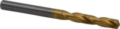 Guhring - 6.8mm 140° Solid Carbide Jobber Drill - TiN Finish, Right Hand Cut, Spiral Flute, Straight Shank, 83mm OAL, SU Point - Eagle Tool & Supply