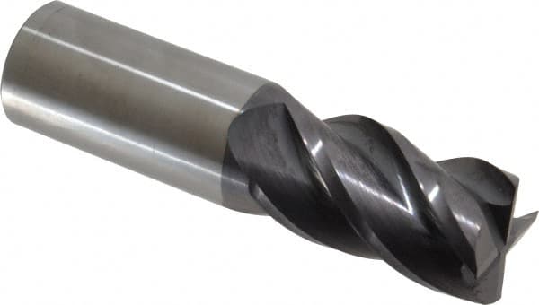 Accupro - 1" Diam 4 Flute Solid Carbide 0.02" Corner Radius End Mill - Eagle Tool & Supply