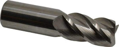 Accupro - 1", 4 Flute, Single End, Solid Carbide, 0.03" Corner Radius End Mill - 4" OAL, 40° Helix, Right Hand Flute, 1-3/4" LOC, Right Hand Cut - Eagle Tool & Supply