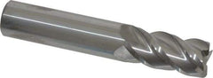 Accupro - 5/8", 4 Flute, Single End, Solid Carbide, 0.02" Corner Radius End Mill - 3-1/2" OAL, 40° Helix, Right Hand Flute, 1-1/4" LOC, Right Hand Cut - Eagle Tool & Supply