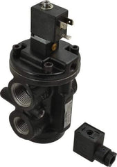 Norgren - 4.6 CV Rate, 1/2" NPT Inlet 1/2 Basic Valves - 1/2" NPT Inlet, Poppet Valve, Solenoid Actuator - Eagle Tool & Supply