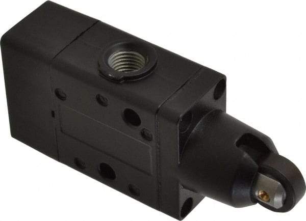 Norgren - 0.98 CV Rate, 1/4" NPT Inlet 3/2 Super Mechanical Valve - 1/4" NPT Inlet, Packed Spool Valve, Roller Actuator - Eagle Tool & Supply