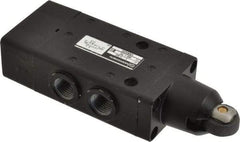 Norgren - 0.98 CV Rate, 1/4" NPT Inlet 5/2 Super Mechanical Valve - 1/4" NPT Inlet, Packed Spool Valve, Roller Actuator - Eagle Tool & Supply