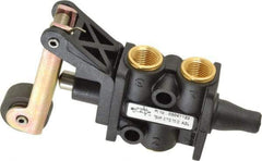 Norgren - 0.34 CV Rate, 1/8" NPT Inlet 3/2 Super Mechanical Valve - 1/8" NPT Inlet, Packed Spool Valve, Roller Lever Actuator - Eagle Tool & Supply