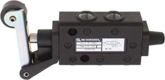 Norgren - 0.34 CV Rate, 1/8" NPT Inlet 5/2 Super Mechanical Valve - 1/8" NPT Inlet, Packed Spool Valve, Roller Lever Actuator - Eagle Tool & Supply