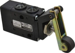 Norgren - 0.98 CV Rate, 1/4" NPT Inlet 3/2 Super Mechanical Valve - 1/4" NPT Inlet, Packed Spool Valve, Roller Lever Actuator - Eagle Tool & Supply