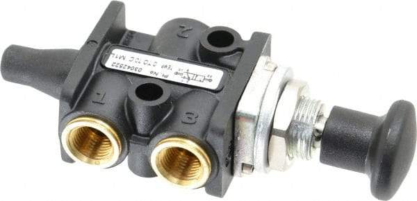 Norgren - 1/8" NPT Packed Spool Valve - Knob Type & 0.34 CV Rate - Eagle Tool & Supply
