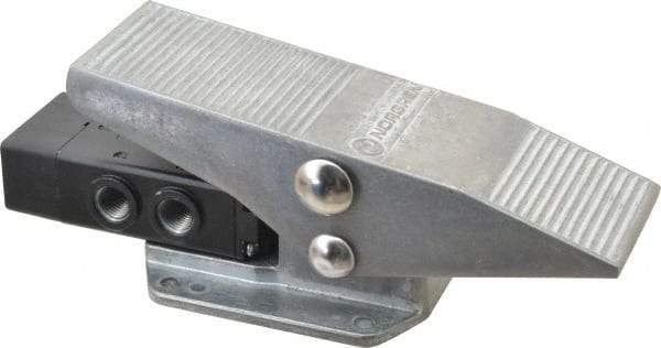 Norgren - 1/4" NPT Packed Spool Valve - 4-Way, Pedal Type, Pedal Activation & 0.98 CV Rate - Eagle Tool & Supply