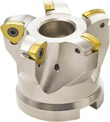 Seco - 4 Inserts, 2.4803" Cutter Diam, 0.0709" Max Depth of Cut, Indexable High-Feed Face Mill - 1.063" Arbor Hole Diam, 0.4882" Keyway Width, 1.9685" High, 218.19-160.. Inserts - Eagle Tool & Supply
