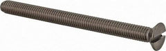 Value Collection - M6x1.00 Metric Coarse, 75mm OAL Slotted Drive Machine Screw - Flat Head, Grade 18-8 & A2 Stainless Steel, Uncoated, Without Washer - Eagle Tool & Supply