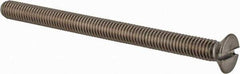 Value Collection - M6x1.00 Metric Coarse, 80mm OAL Slotted Drive Machine Screw - Flat Head, Grade 18-8 & A2 Stainless Steel, Uncoated, Without Washer - Eagle Tool & Supply