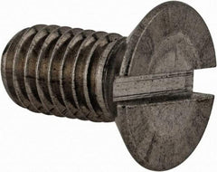 Value Collection - M8x1.25 Metric Coarse, 16mm OAL Slotted Drive Machine Screw - Flat Head, Grade 18-8 & A2 Stainless Steel, Uncoated, Without Washer - Eagle Tool & Supply