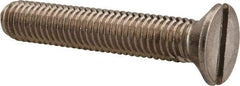 Value Collection - M8x1.25 Metric Coarse, 45mm OAL Slotted Drive Machine Screw - Flat Head, Grade 18-8 & A2 Stainless Steel, Uncoated, Without Washer - Eagle Tool & Supply