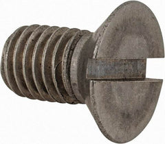 Value Collection - M12x1.75 Metric Coarse, 20mm OAL Slotted Drive Machine Screw - Flat Head, Grade 18-8 & A2 Stainless Steel, Uncoated, Without Washer - Eagle Tool & Supply