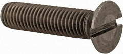 Value Collection - M12x1.75 Metric Coarse, 50mm OAL Slotted Drive Machine Screw - Flat Head, Grade 18-8 & A2 Stainless Steel, Uncoated, Without Washer - Eagle Tool & Supply