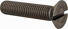 Value Collection - M12x1.75 Metric Coarse, 55mm OAL Slotted Drive Machine Screw - Flat Head, Grade 18-8 & A2 Stainless Steel, Uncoated, Without Washer - Eagle Tool & Supply