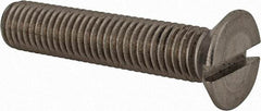 Value Collection - M12x1.75 Metric Coarse, 60mm OAL Slotted Drive Machine Screw - Flat Head, Grade 18-8 & A2 Stainless Steel, Uncoated, Without Washer - Eagle Tool & Supply