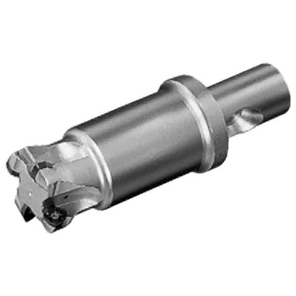 Iscar - 1-1/2" Cut Diam, 0.06" Max Depth, CF4 Modular Connection Indexable High-Feed End Mill - Screw Holding Method, FF WOMT Insert, FF EW-CF Toolholder, Through Coolant - Eagle Tool & Supply