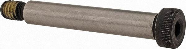 Value Collection - 3/8" Shoulder Diam x 2-1/4" Shoulder Length, 5/16-18 UNC, Hex Socket Shoulder Screw - 4140 Alloy Steel with Nylon Locking Patch, 1/4" Head Height x 9/16" Head Diam - Eagle Tool & Supply