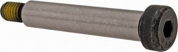 Value Collection - 1/2" Shoulder Diam x 2-1/2" Shoulder Length, 3/8-16 UNC, Hex Socket Shoulder Screw - 4140 Alloy Steel with Nylon Locking Patch, 5/16" Head Height x 3/4" Head Diam - Eagle Tool & Supply