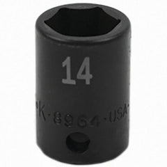 SK - Impact Socket - 3/8"DR 14MM IMPACT SOCKET - Eagle Tool & Supply