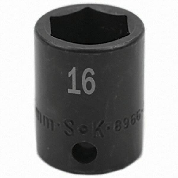 SK - Impact Socket - 3/8"DR 16MM IMPACT SOCKET - Eagle Tool & Supply