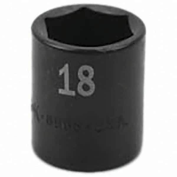 SK - Impact Socket - 3/8"DR 18MM IMPACT SOCKET - Eagle Tool & Supply